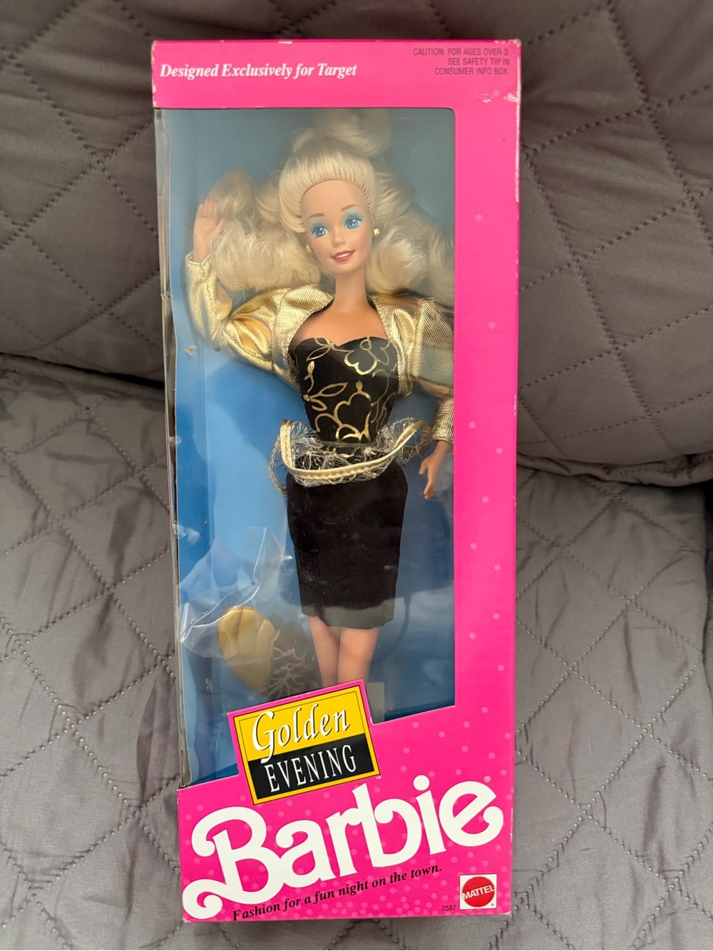 Barbie Golden Evening Doll - Black & Gold Dress New Sealed